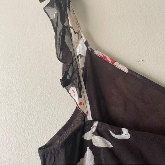 Vintage Jeunesse Midi Floral Dress Women’s 14 - Picture 7 of 9